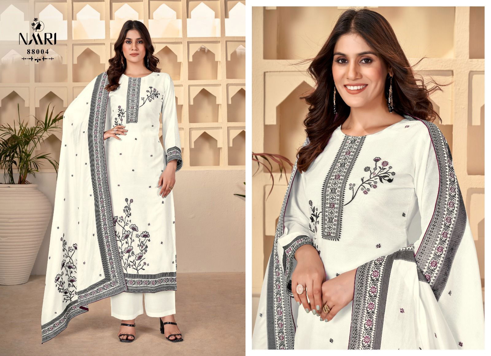 Riwaz 2 By Naari Pure Viscous Muslin Summer Special Weaving Salwar Kameez Wholesale Market IN Surat